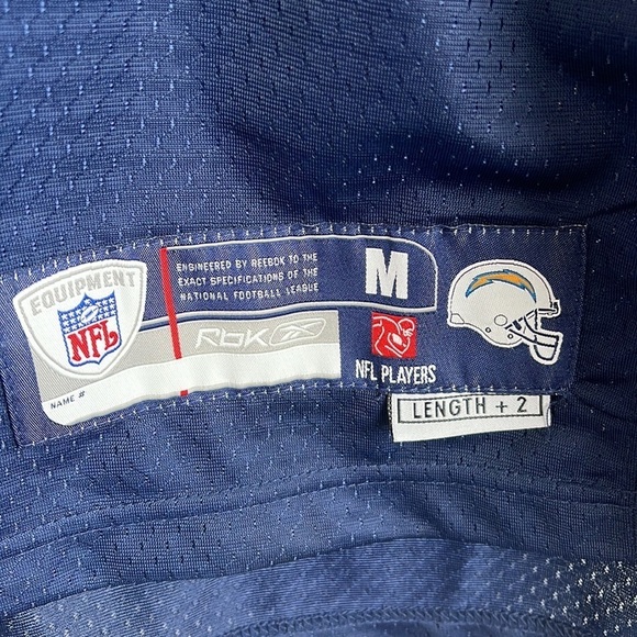 ๐ REEBOK AUTHENTIC NFL PHILLIP RIVERS JERSEY MEN SIZE M - Picture 7 of 9